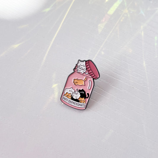 Antidepressants Enamel Pin