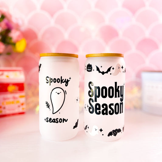 Spooky Season 16oz Frosted Glass Tumbler