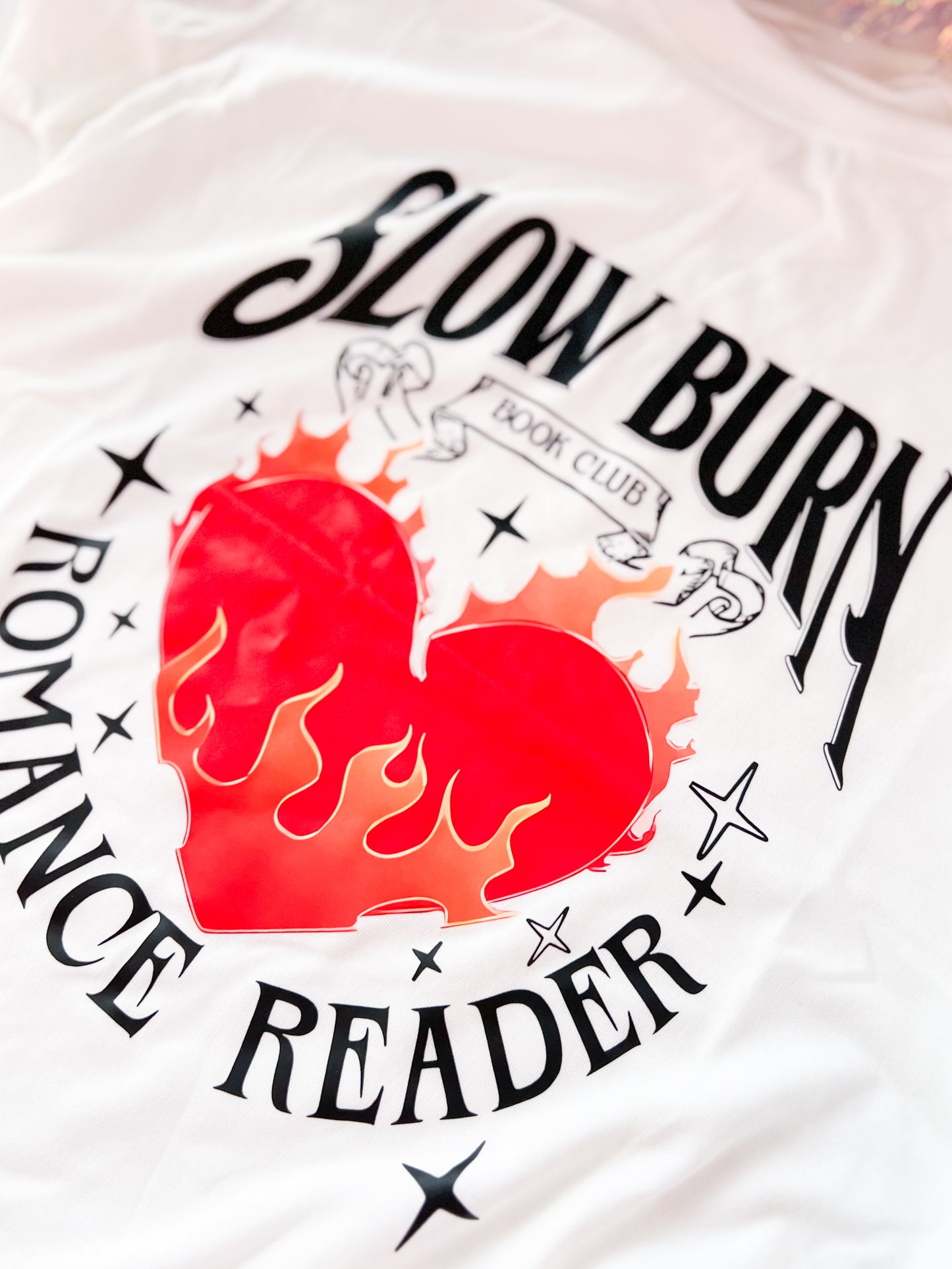 Slow Burn Book Club Romance Reader T-Shirt