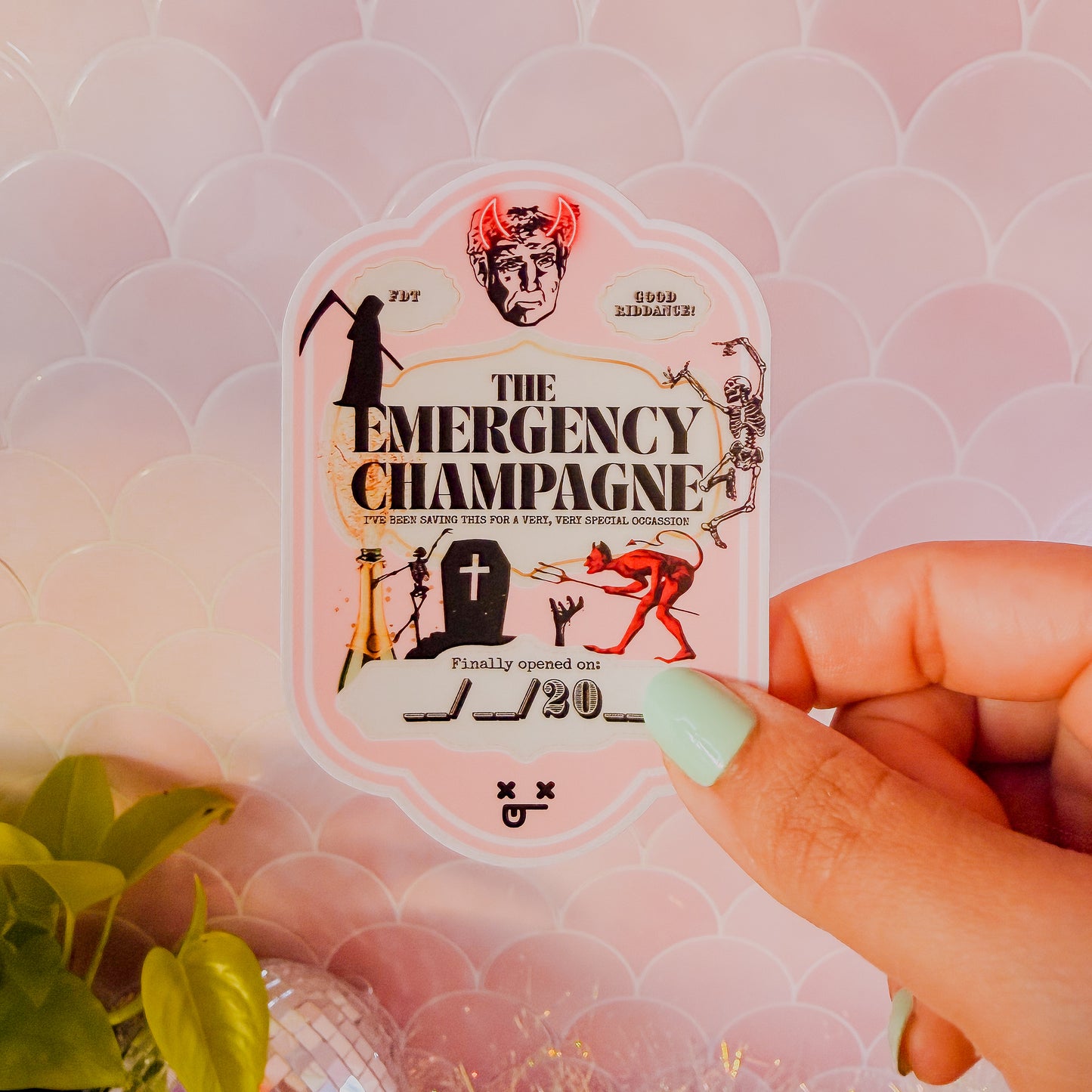 The Emergency Champagne • Limited Edition Novelty Bottle Label