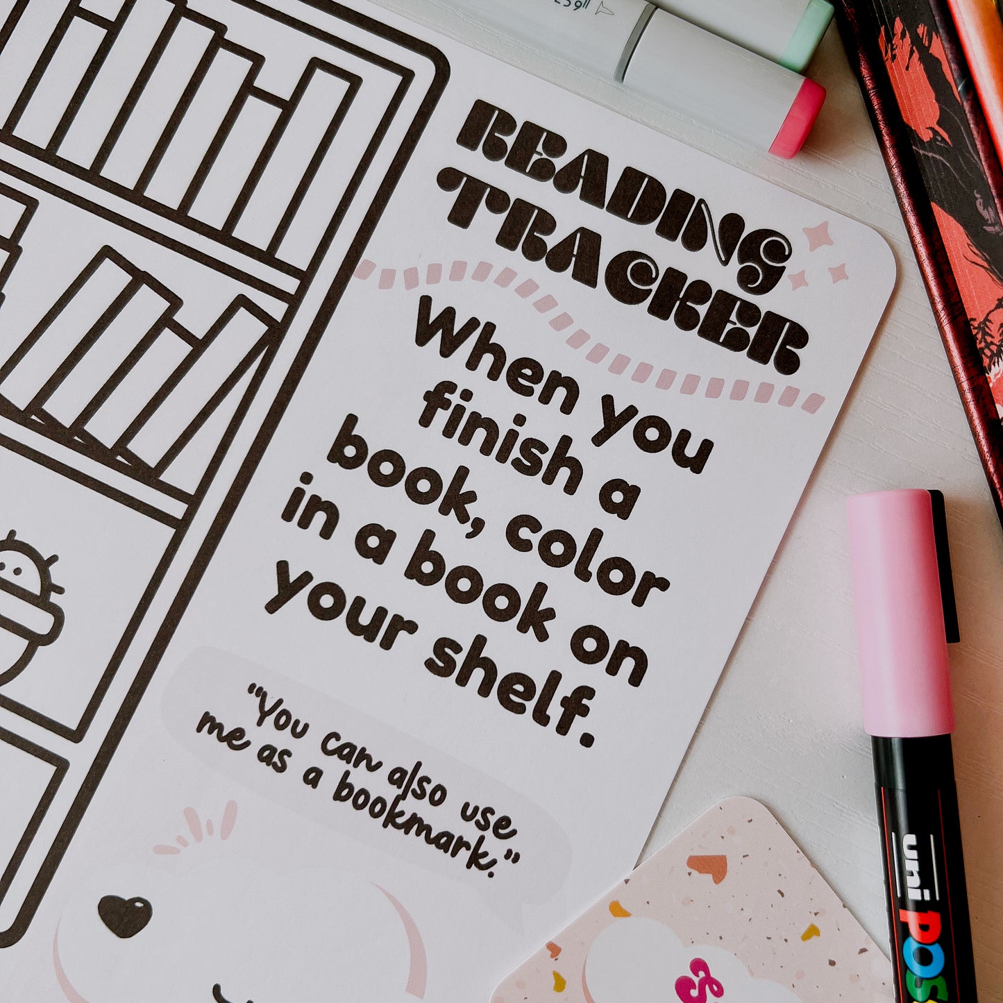 Reading Tracker Coloring Sheet