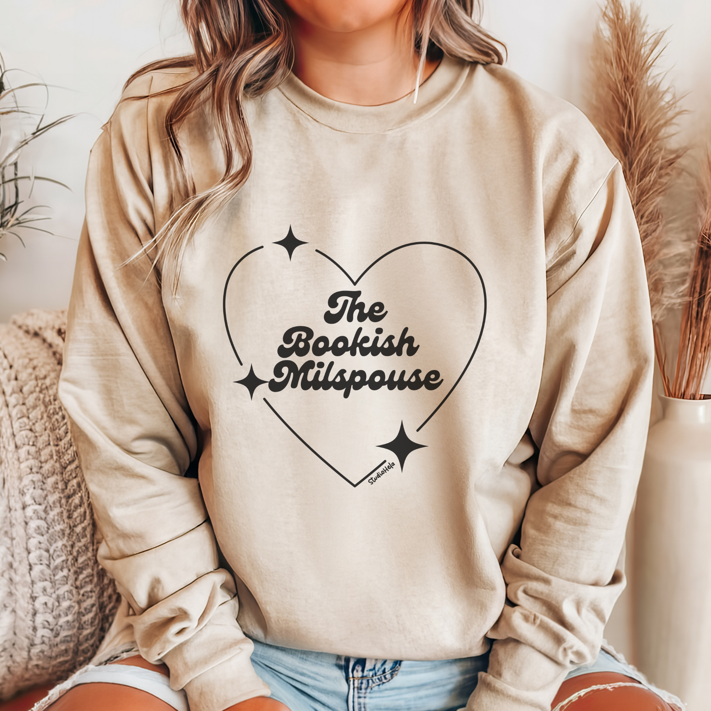 The Bookish Milspouse - Gildan Unisex Heavy Blend™ Crewneck Sweatshirt