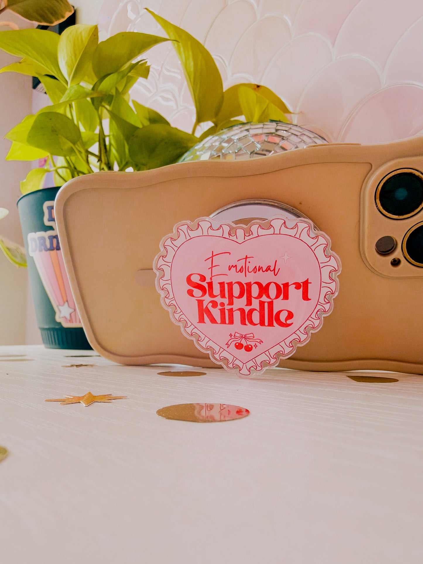 Emotional Support Kindle • Magnetic Holder