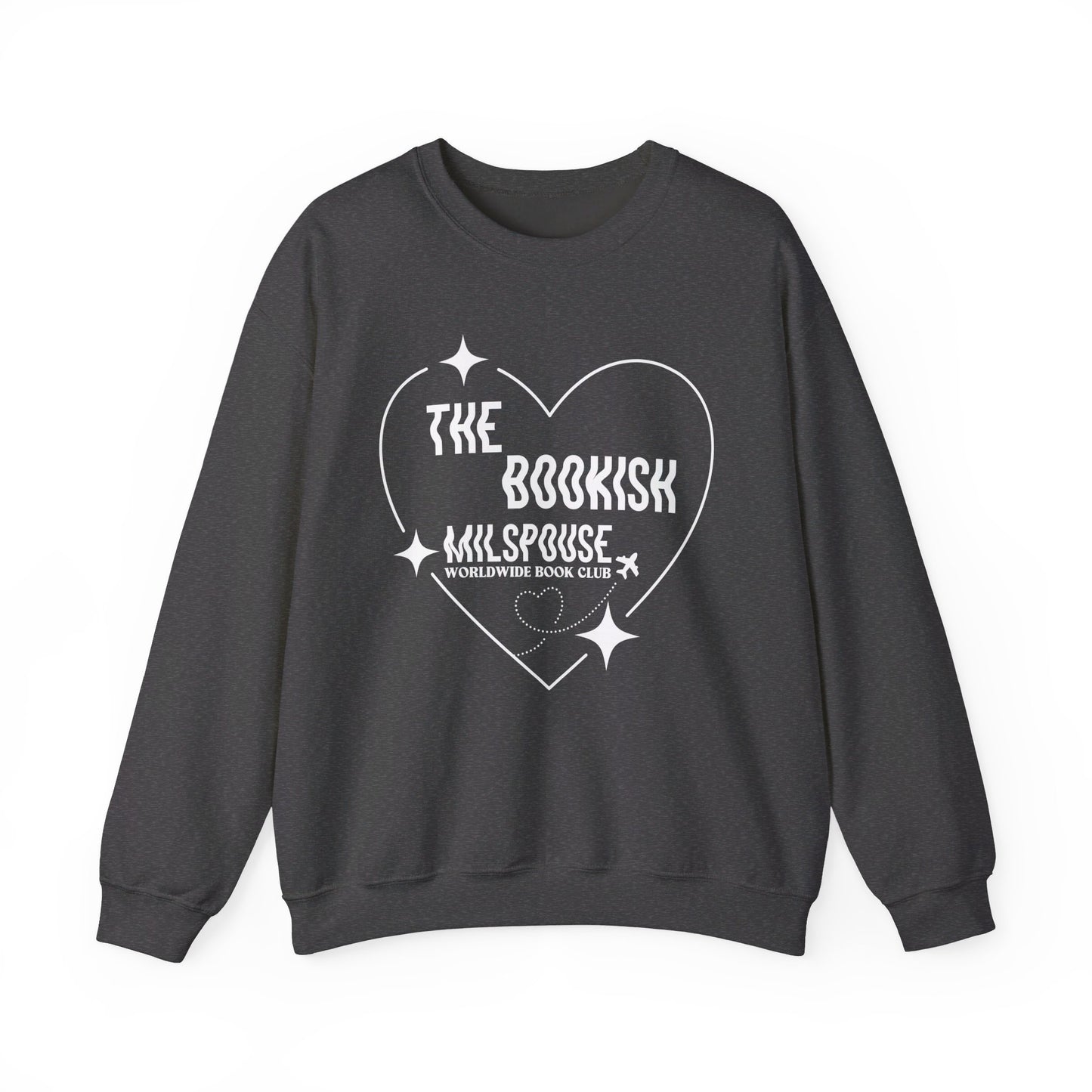 The Bookish Milspouse Worldwide Book Club - Gildan Unisex Heavy Blend™ Crewneck Sweatshirt