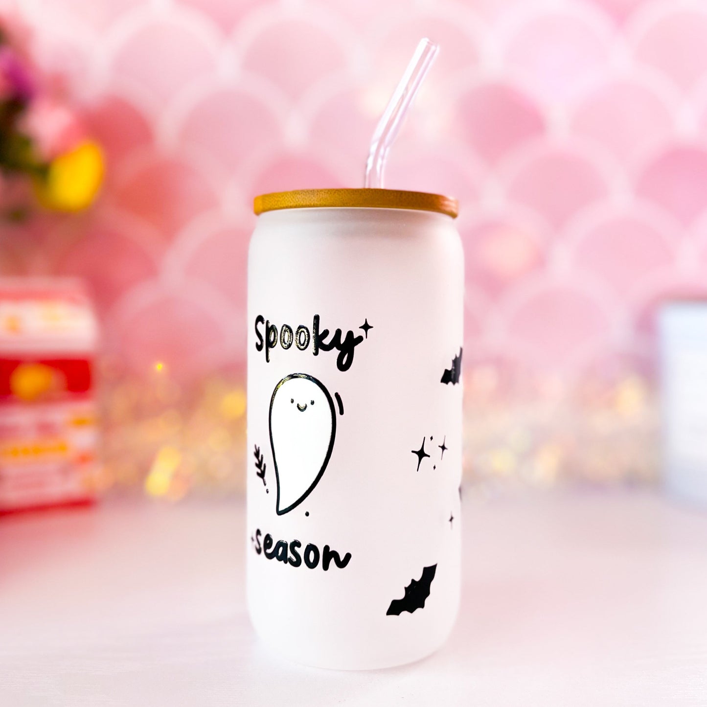 Spooky Season 16oz Frosted Glass Tumbler