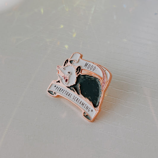 Mood: Perpetual Screaming Enamel Pin