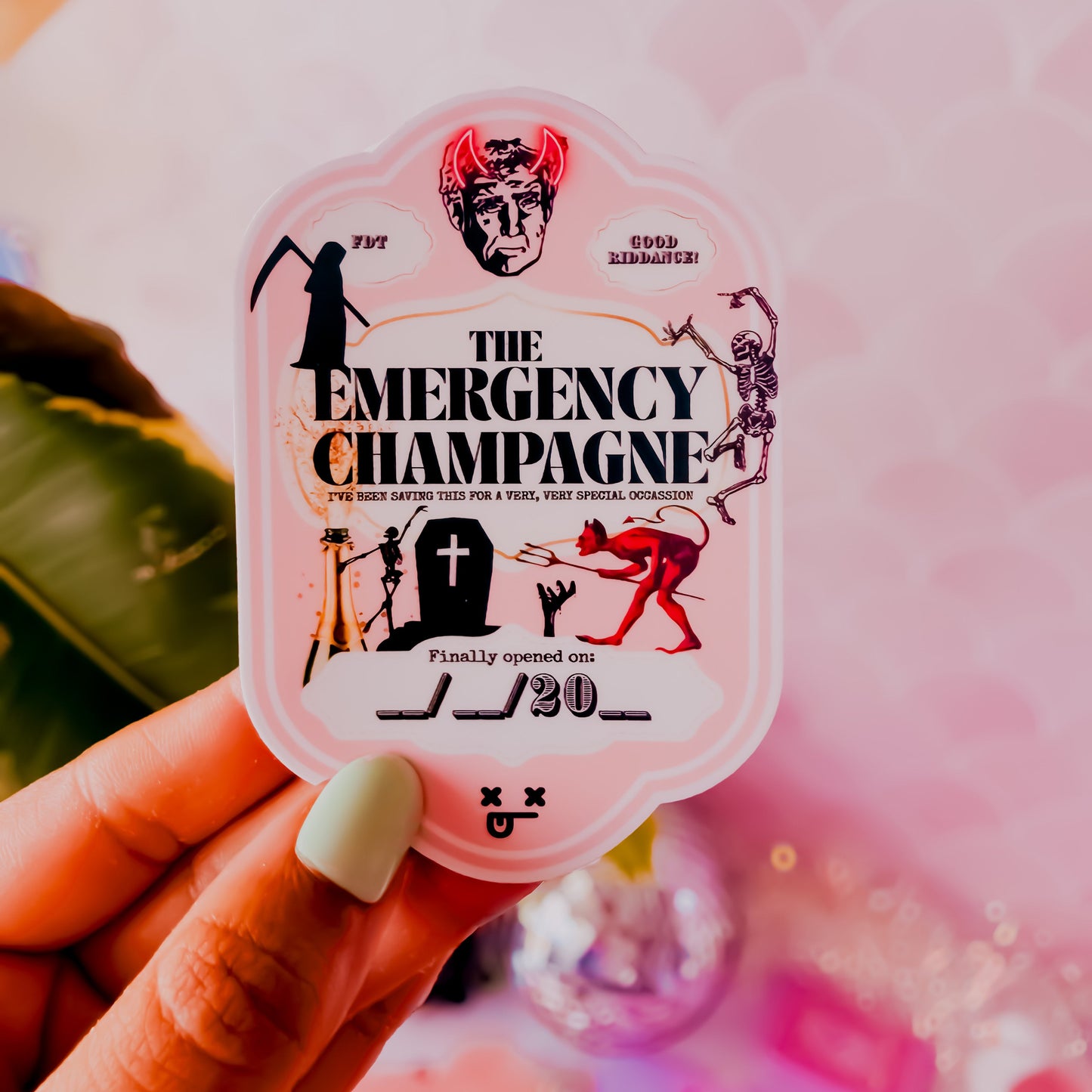The Emergency Champagne • Limited Edition Novelty Bottle Label