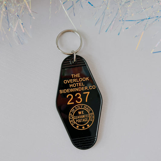 Retro Motel Style The Shining Overlook Hotel Keychain