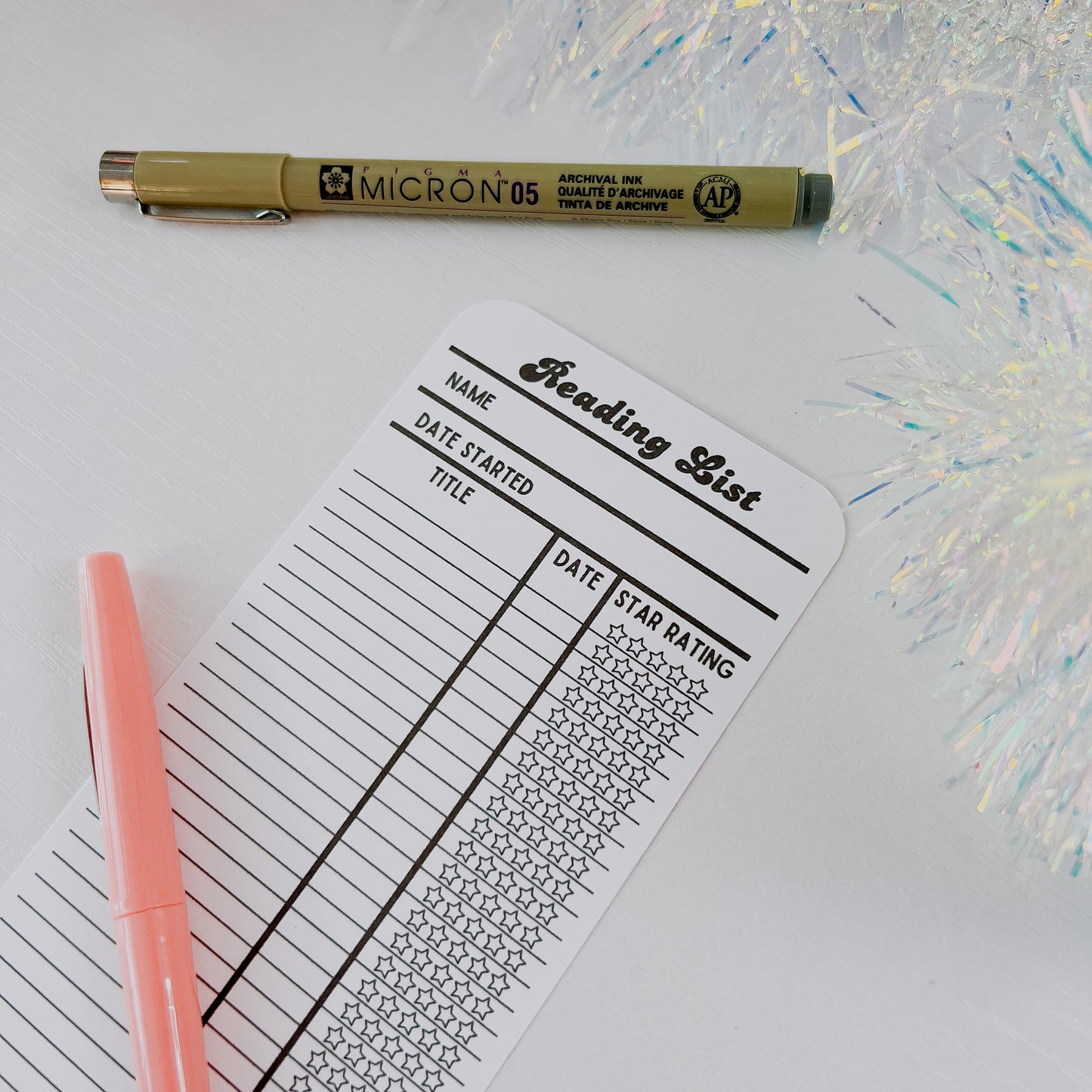 Reading Tracker Bookmark - 3"x7"