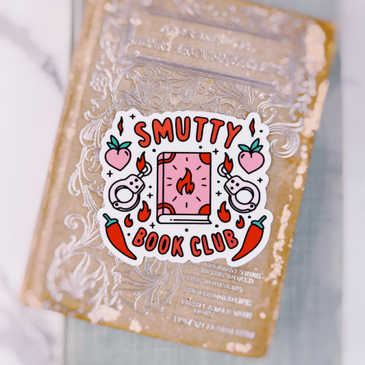 Smutty Book Club - 3" Glossy Vinyl Sticker