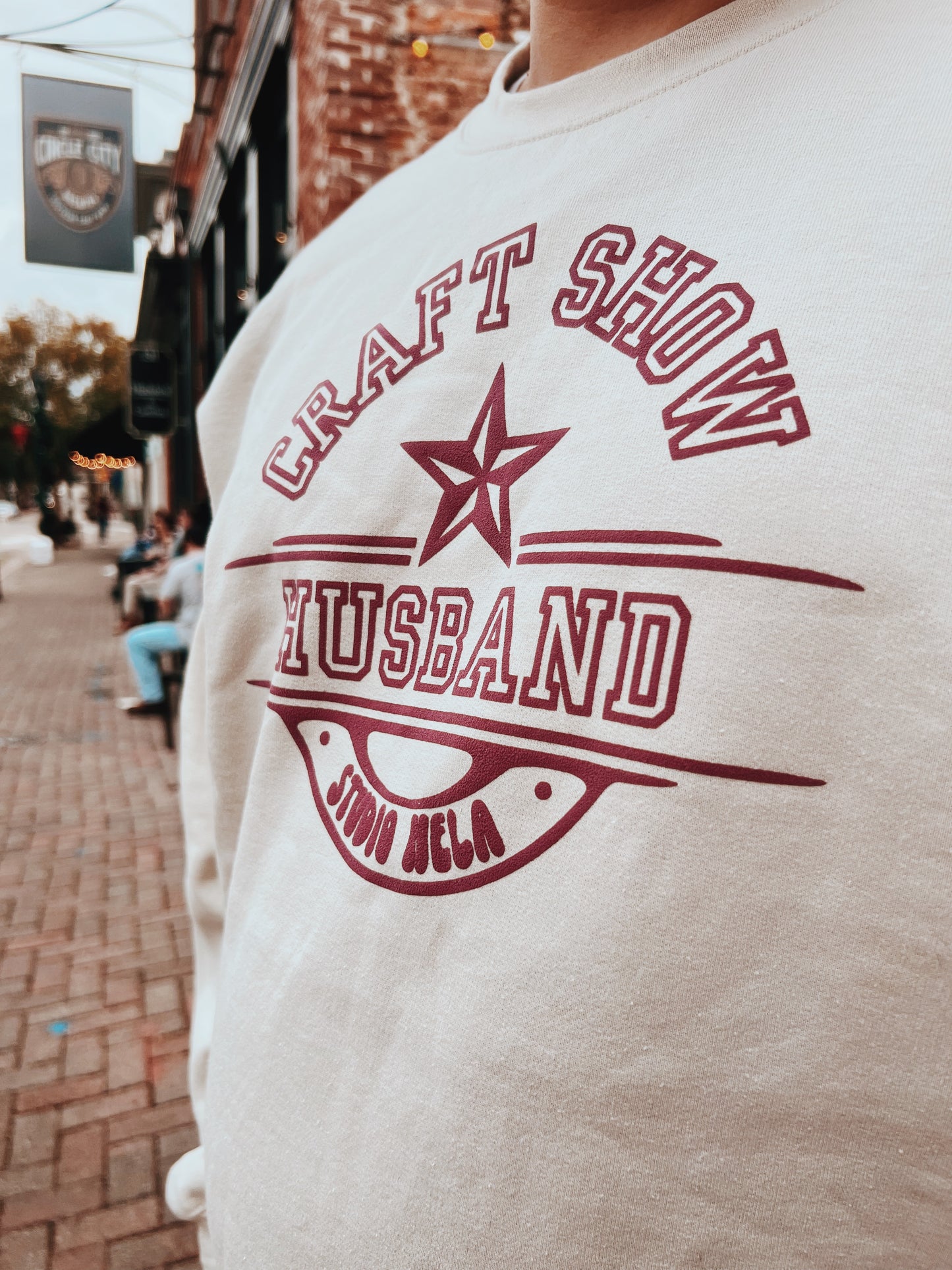 “Craft-Show Husband Crew” Customizable Unisex Sweatshirt