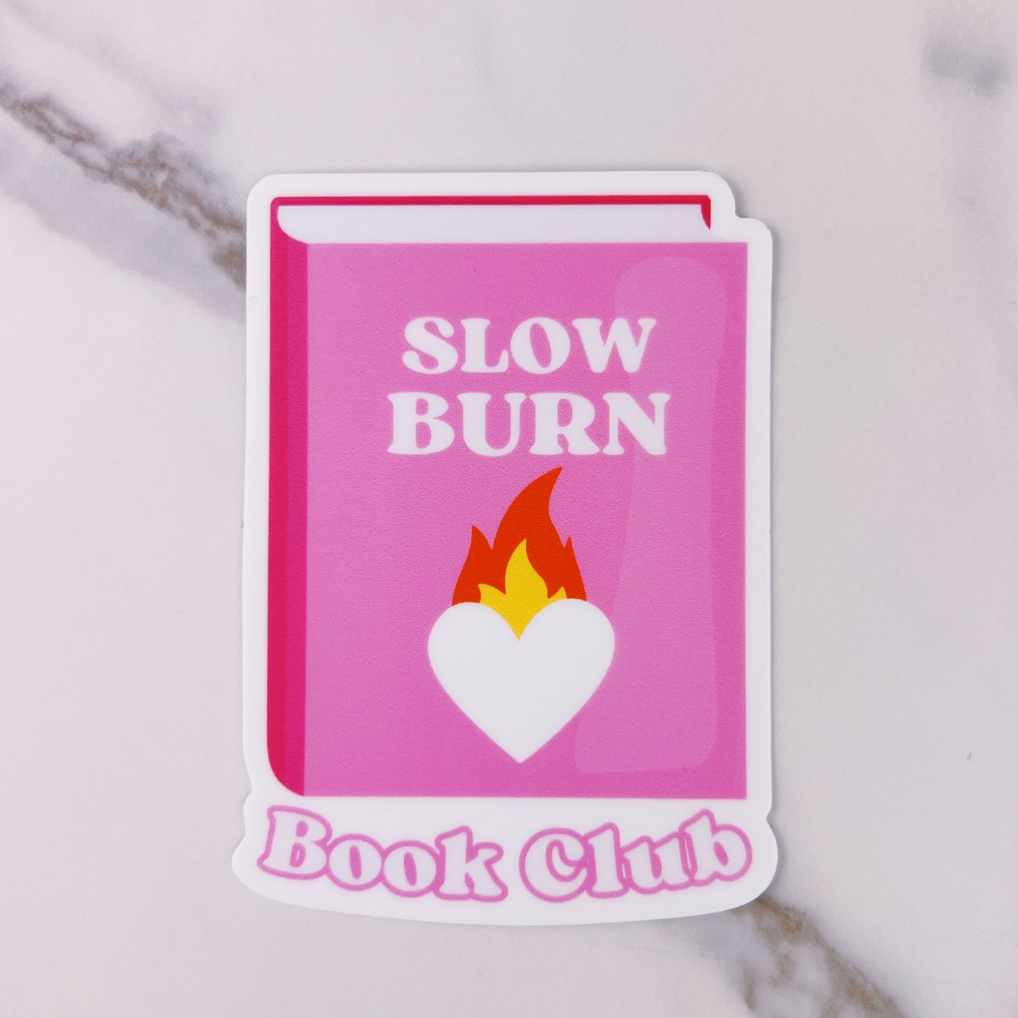 Slow Burn Book Club - 3" Glossy Vinyl Sticker