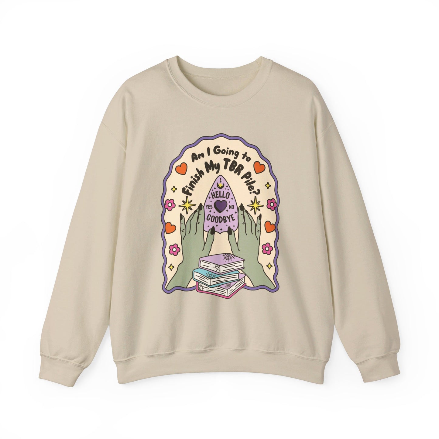 Am I Going To Finish My TBR Pile Ouija - Gildan Unisex Heavy Blend™ Crewneck Sweatshirt