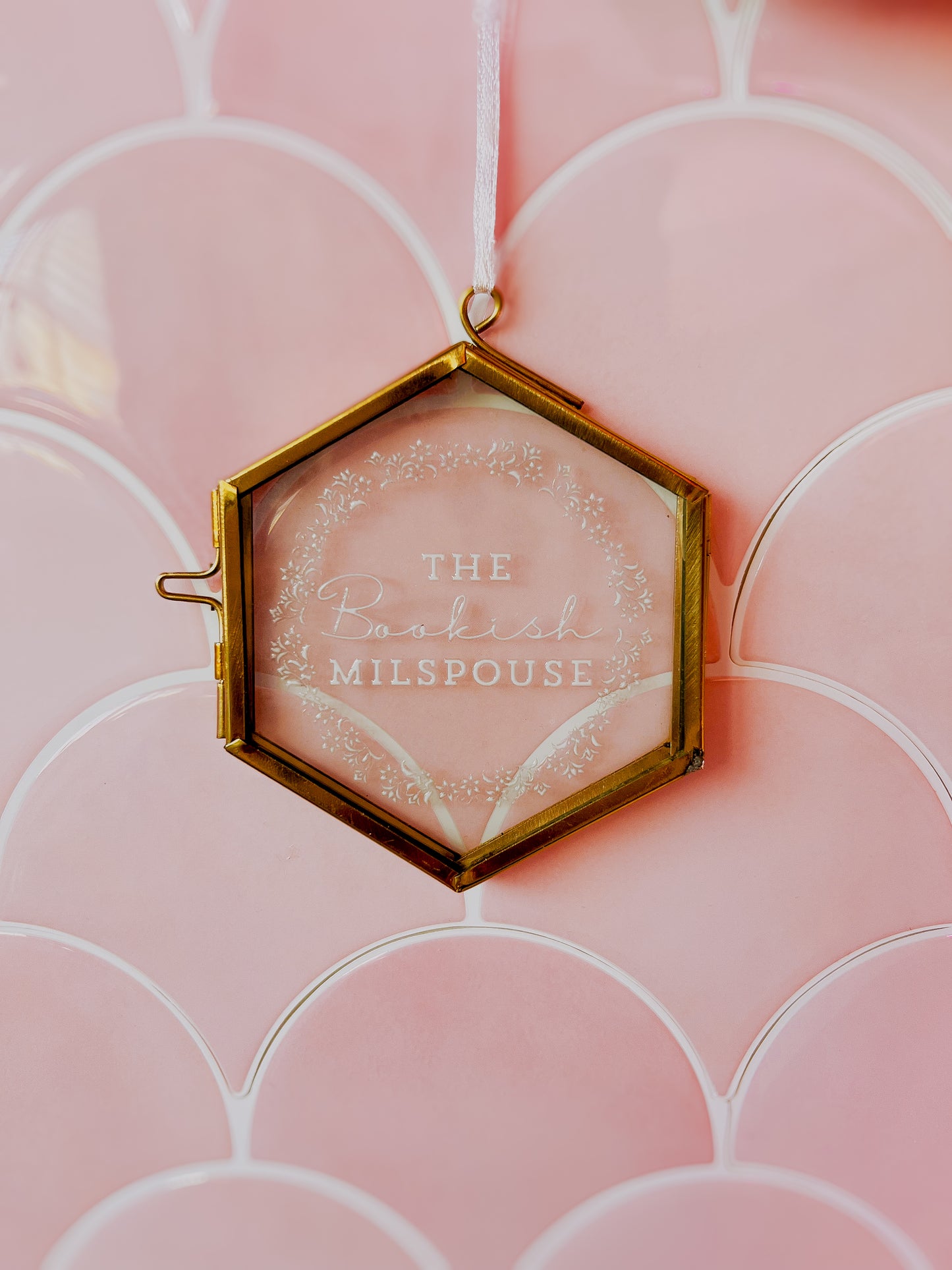 The Bookish Milspouse Collectable Glass Christmas Ornament