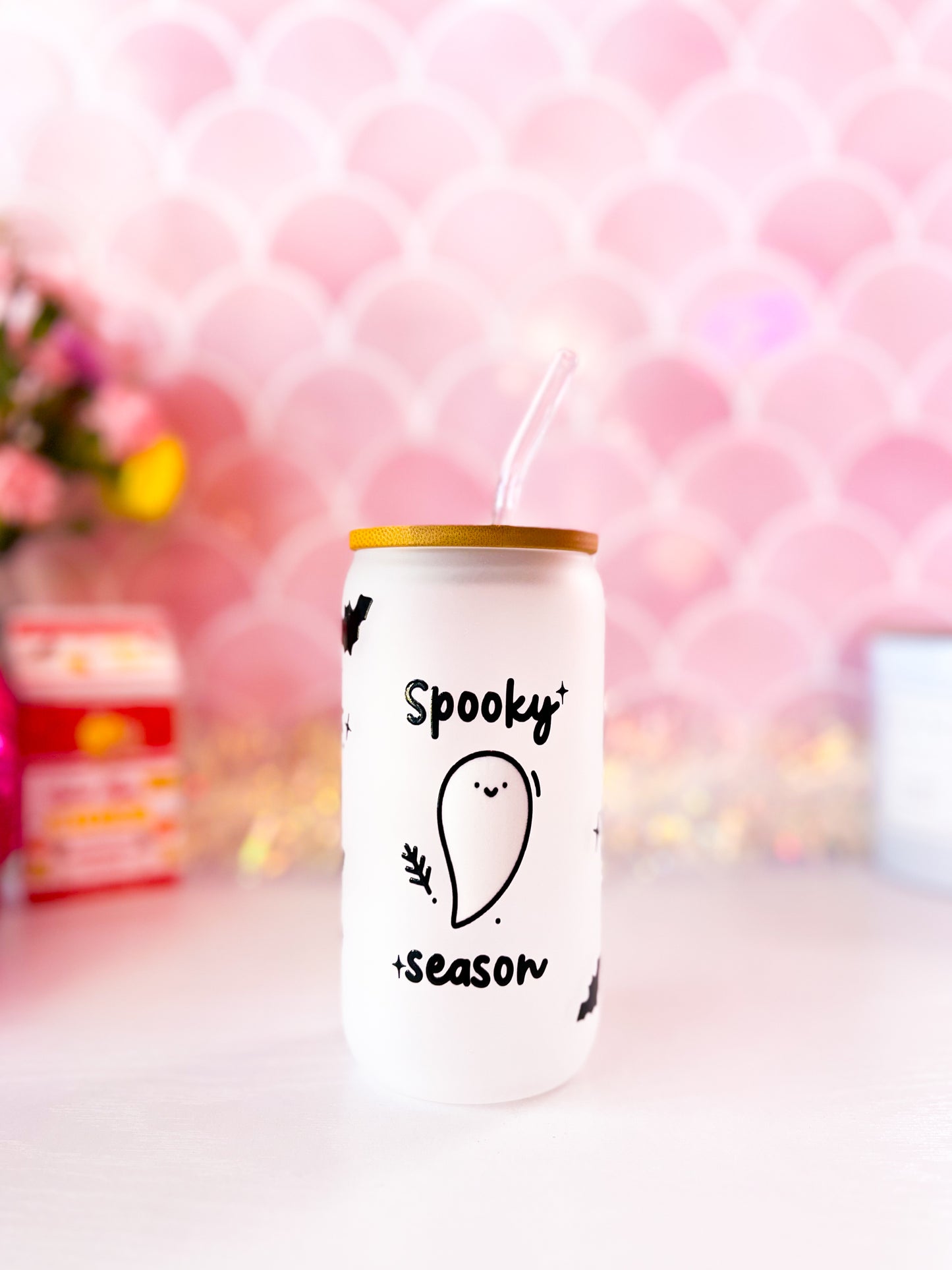 Spooky Season - 16oz Frosted Glass Tumbler (Choose a Design)