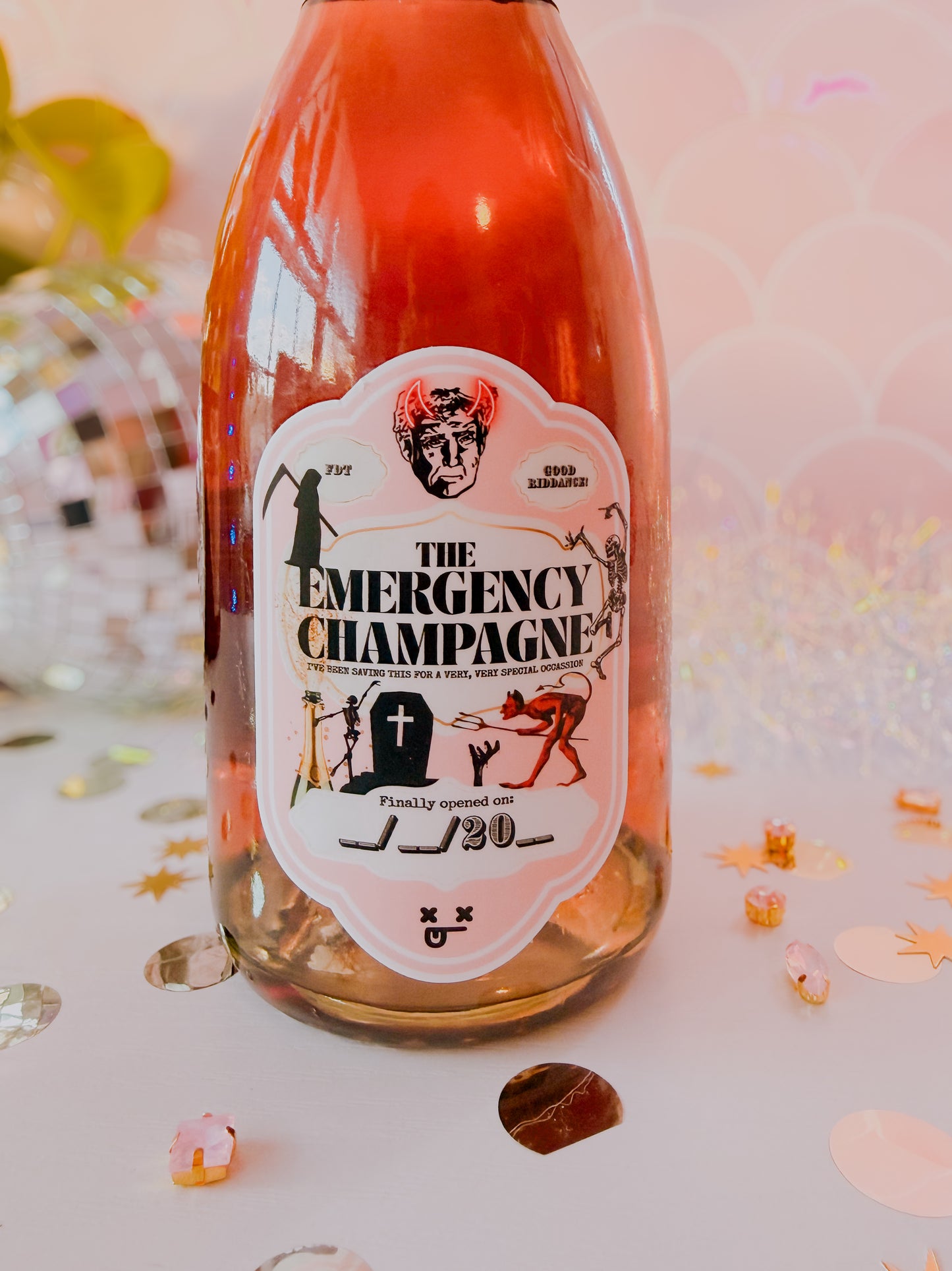 The Emergency Champagne • Limited Edition Novelty Bottle Label