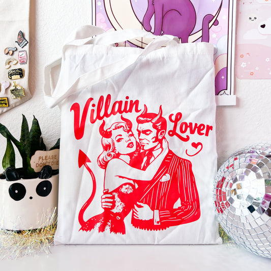 Villain Lover • Canvas Book Tote Bag