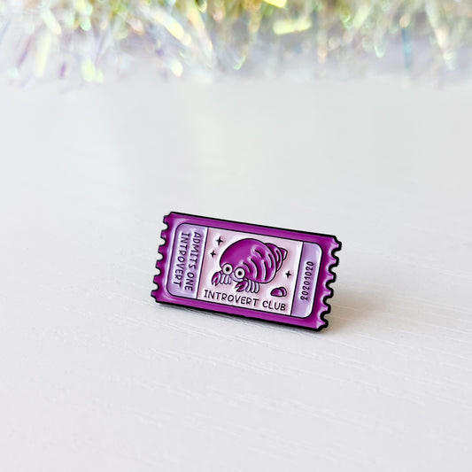 Introvert Club Enamel Pin