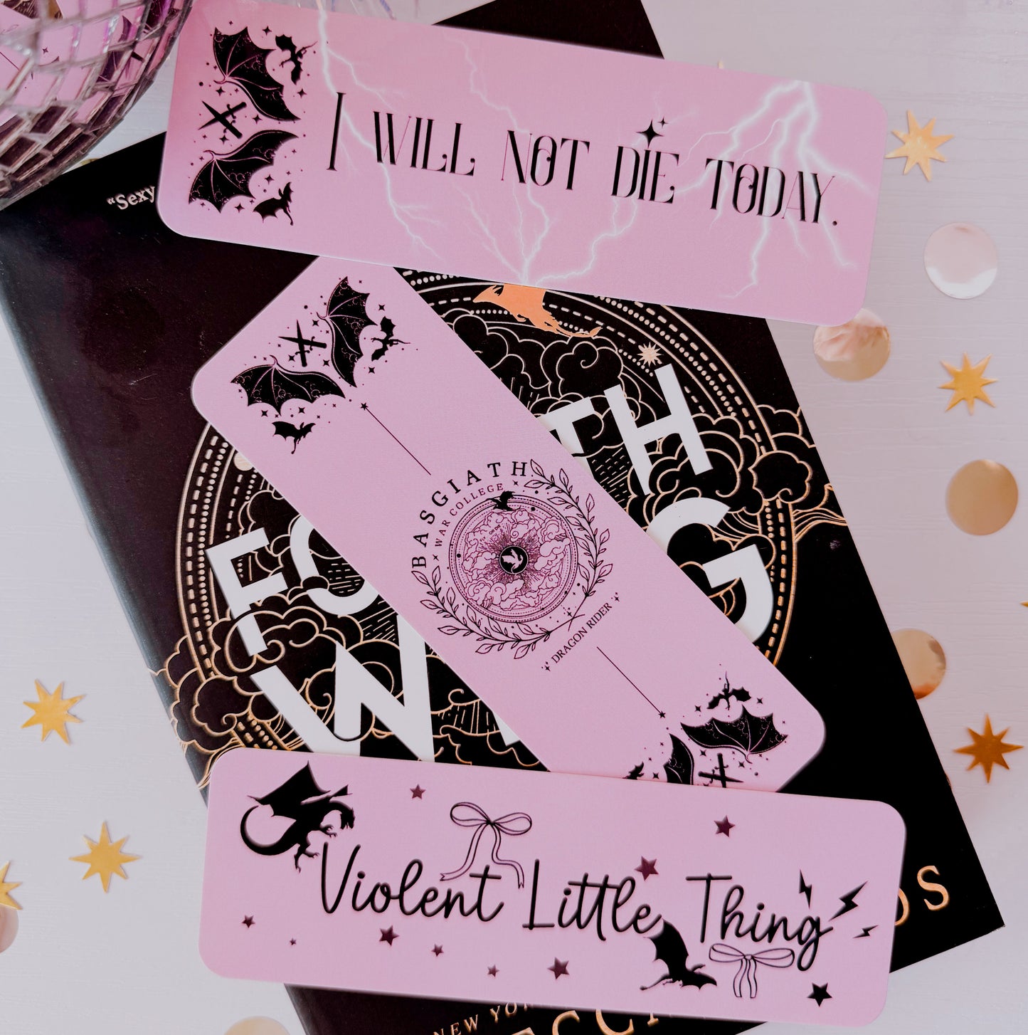 Fourth Wing Inspired Bookmarks