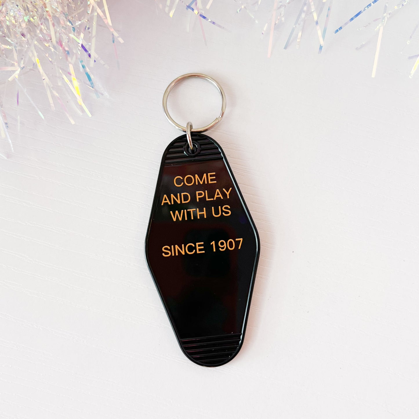 Retro Motel Style The Shining Overlook Hotel Keychain