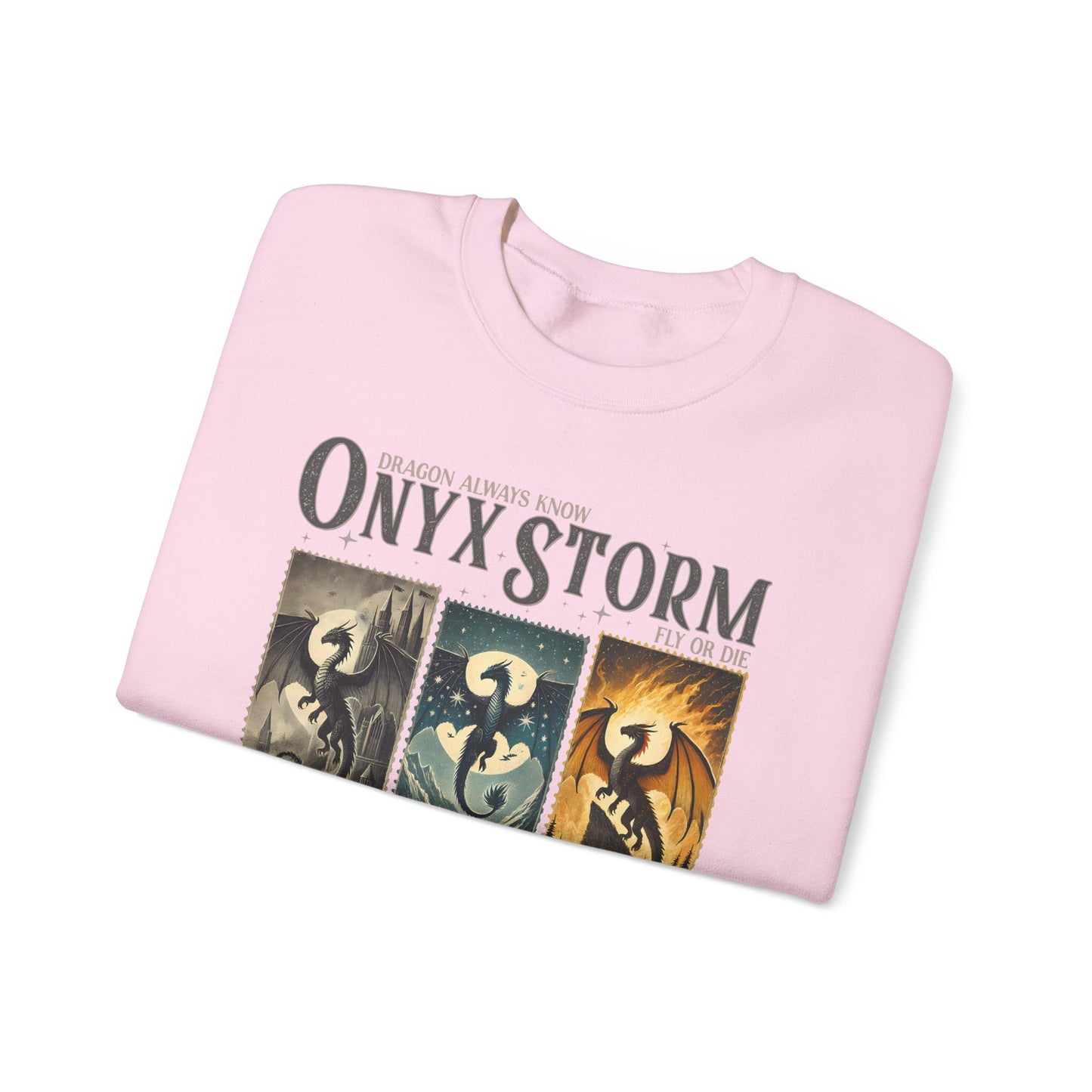 Onyx Storm Dragons Always Know - Unisex Heavy Blend™ Crewneck Sweatshirt