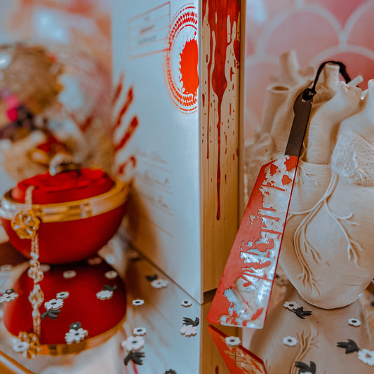 Bloody Knife Horror/Thriller Girlie Acrylic Bookmark