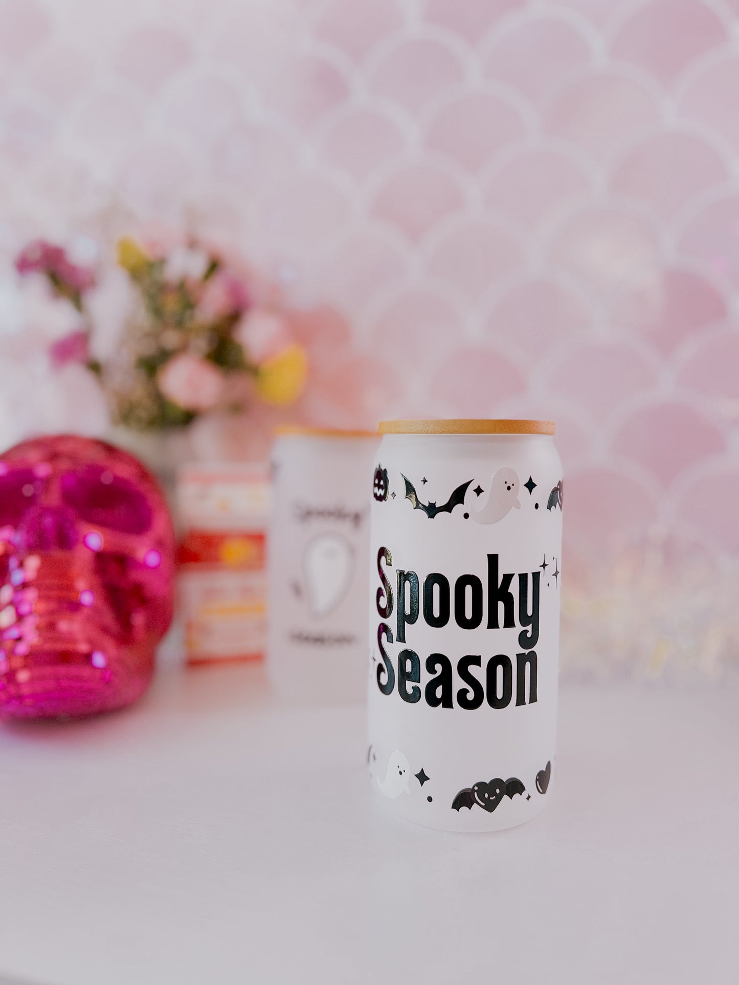 Spooky Season - 16oz Frosted Glass Tumbler (Choose a Design)