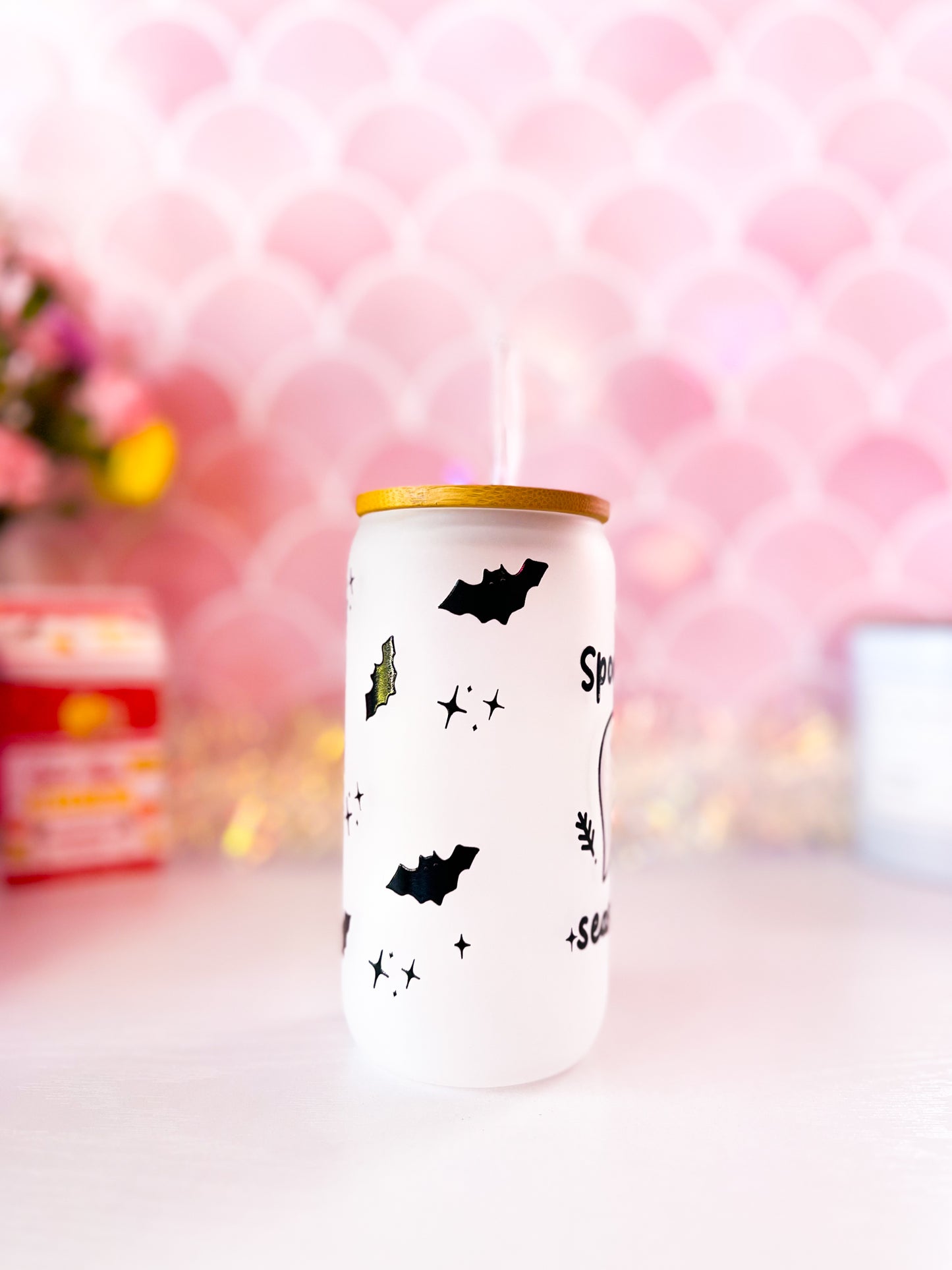 Spooky Season - 16oz Frosted Glass Tumbler (Choose a Design)