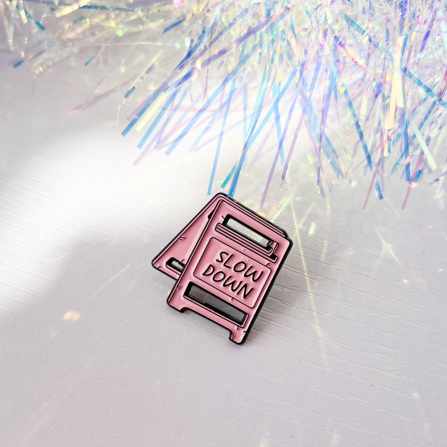 Pink Self Care Enamel Pin