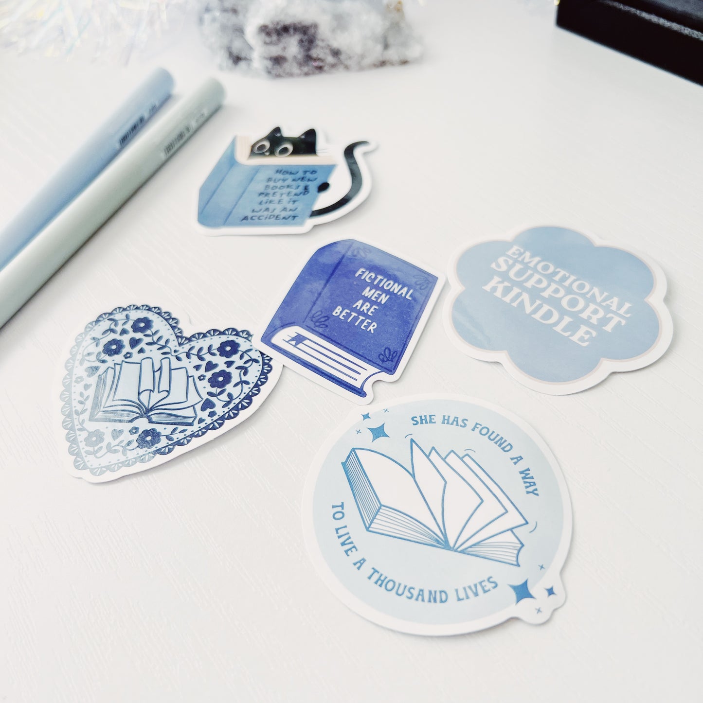 Cornflower Bookish • Vinyl Sticker Pack