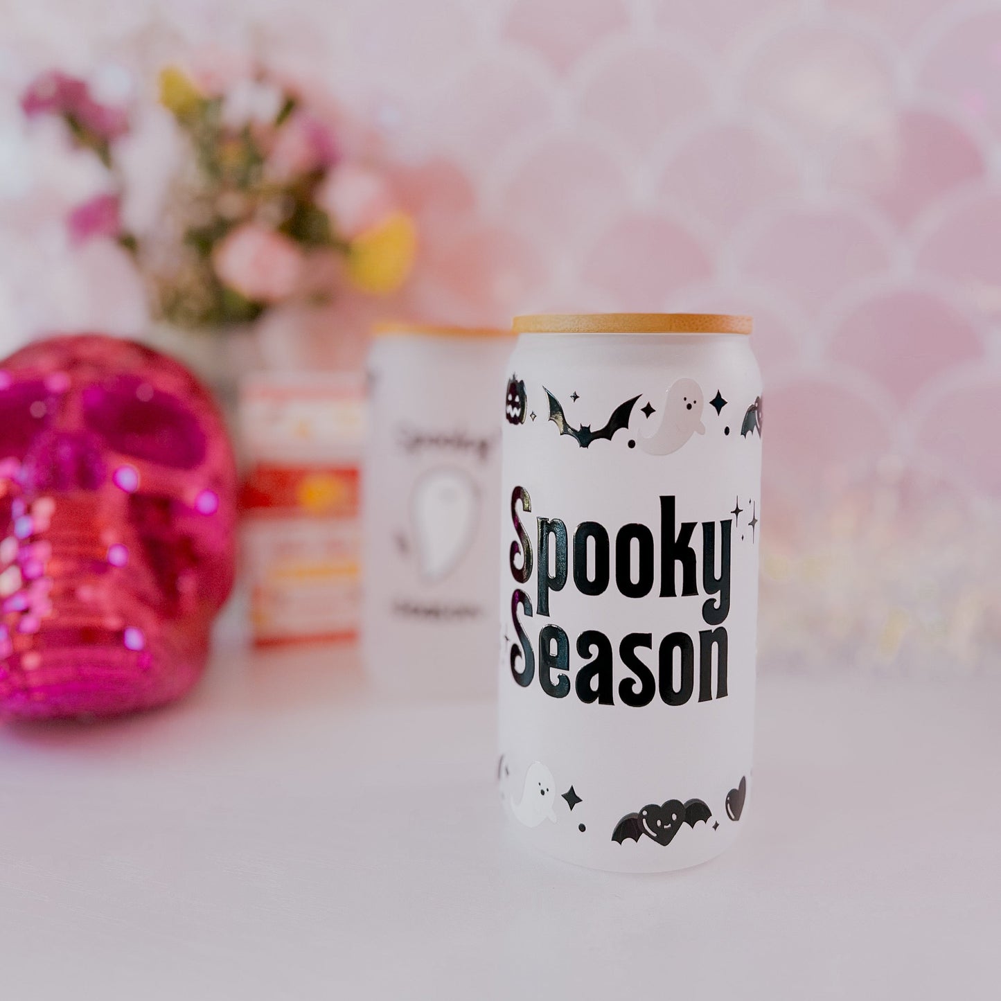 Spooky Season 16oz Frosted Glass Tumbler