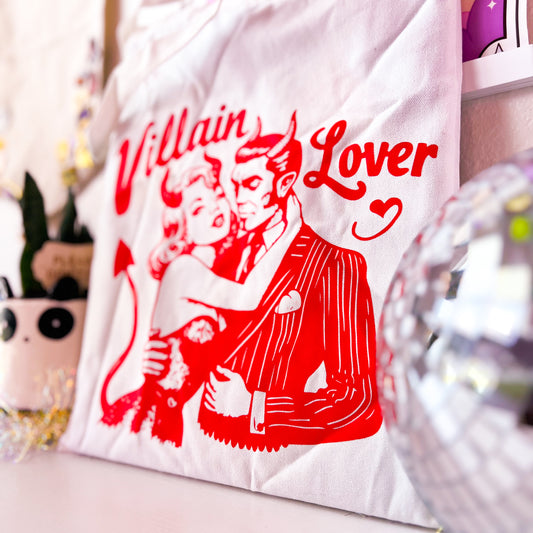 Villain Lover • Canvas Book Tote Bag