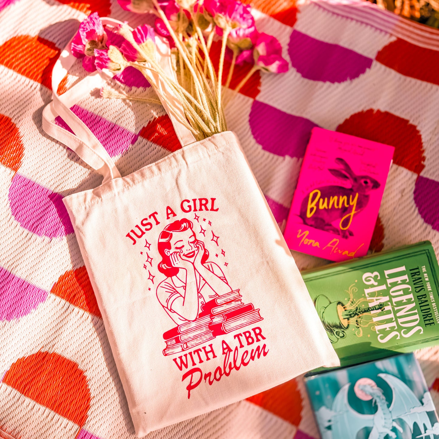 Just A Girl With a TBR Problem Tote Bag