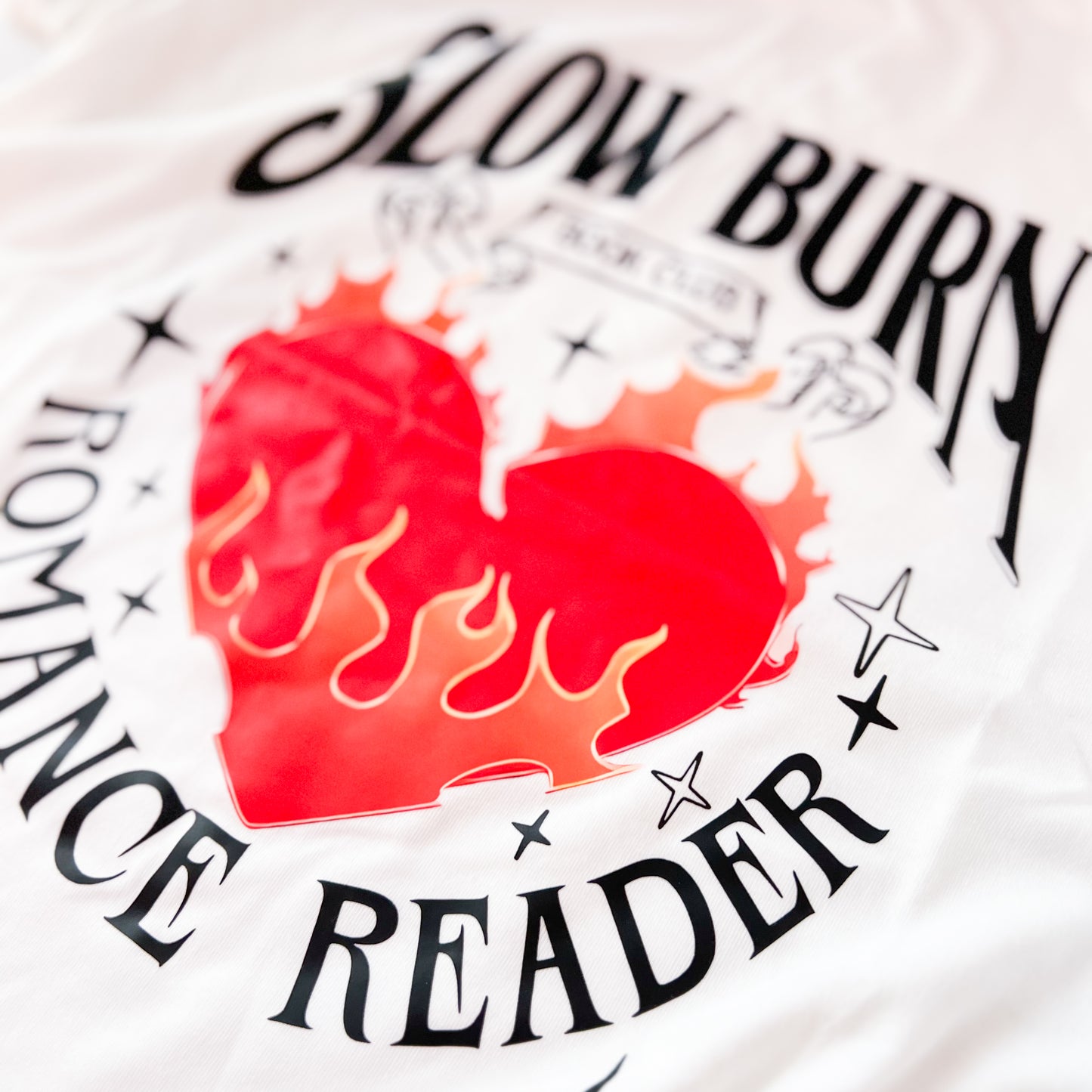 Slow Burn Book Club Romance Reader T-Shirt