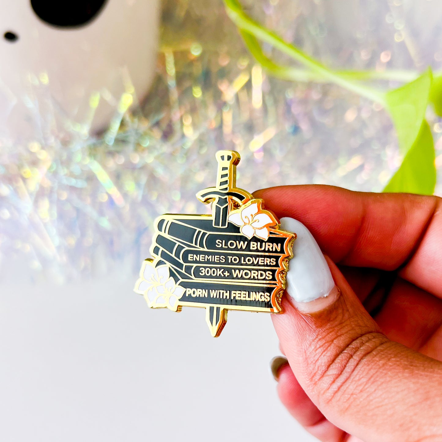 Slow Burn Enemies to Lovers Porn With Feelings - Premium Enamel Pin