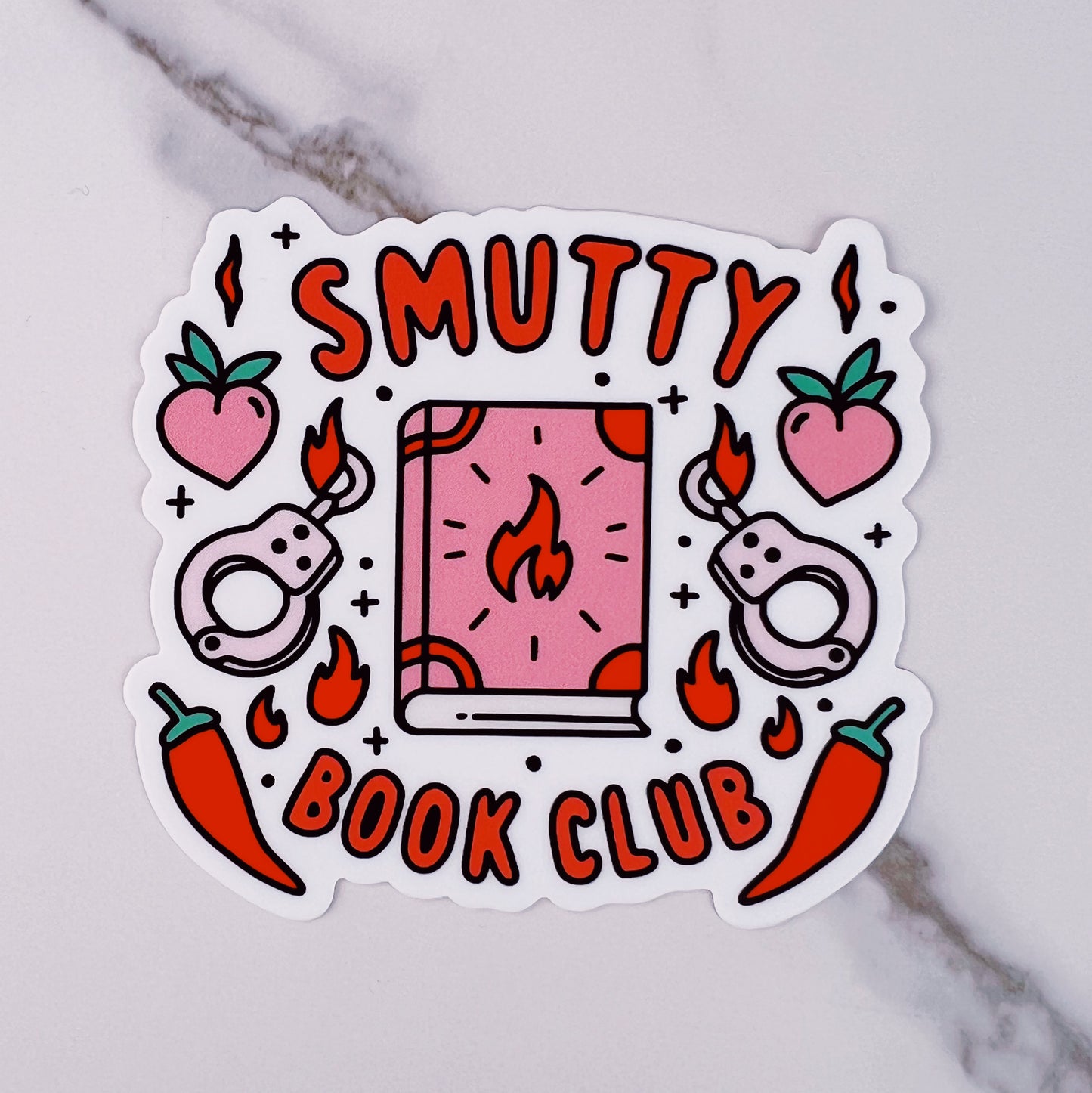 Smutty Book Club - 3" Glossy Vinyl Sticker