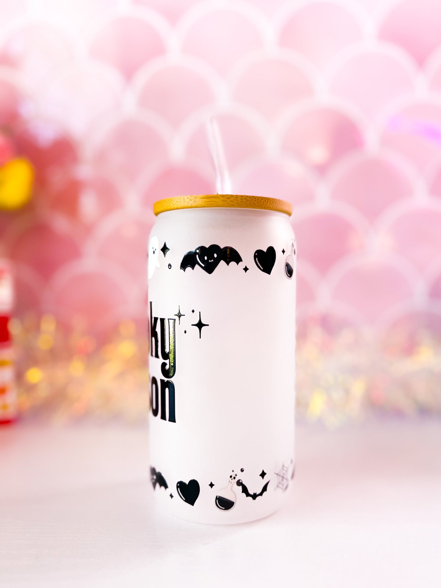 Spooky Season - 16oz Frosted Glass Tumbler (Choose a Design)