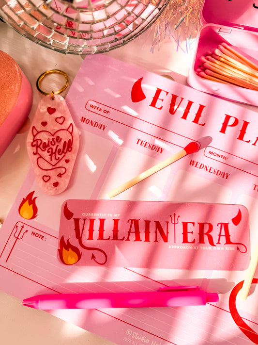 Evil Plans • 11” x 8.5” Weekly Planner Notepad (50 sheets)
