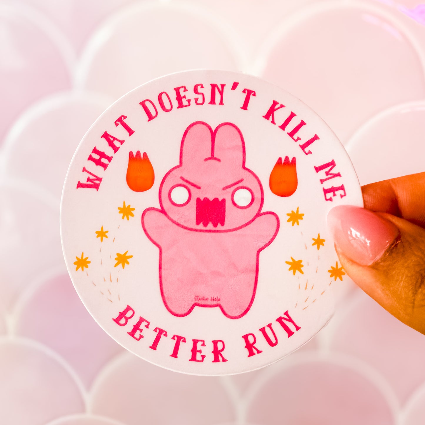 Fuck It / What Doesn’t Kill Me Better Run • 3” Vinyl Sticker