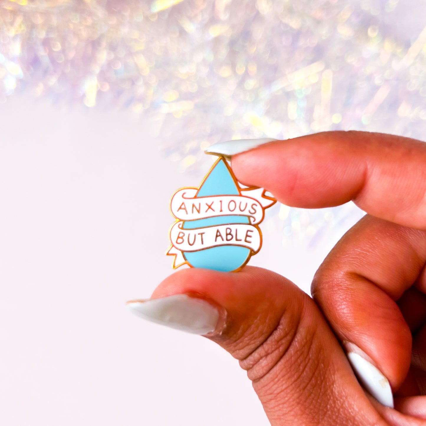 Anxious But Able Enamel Pin