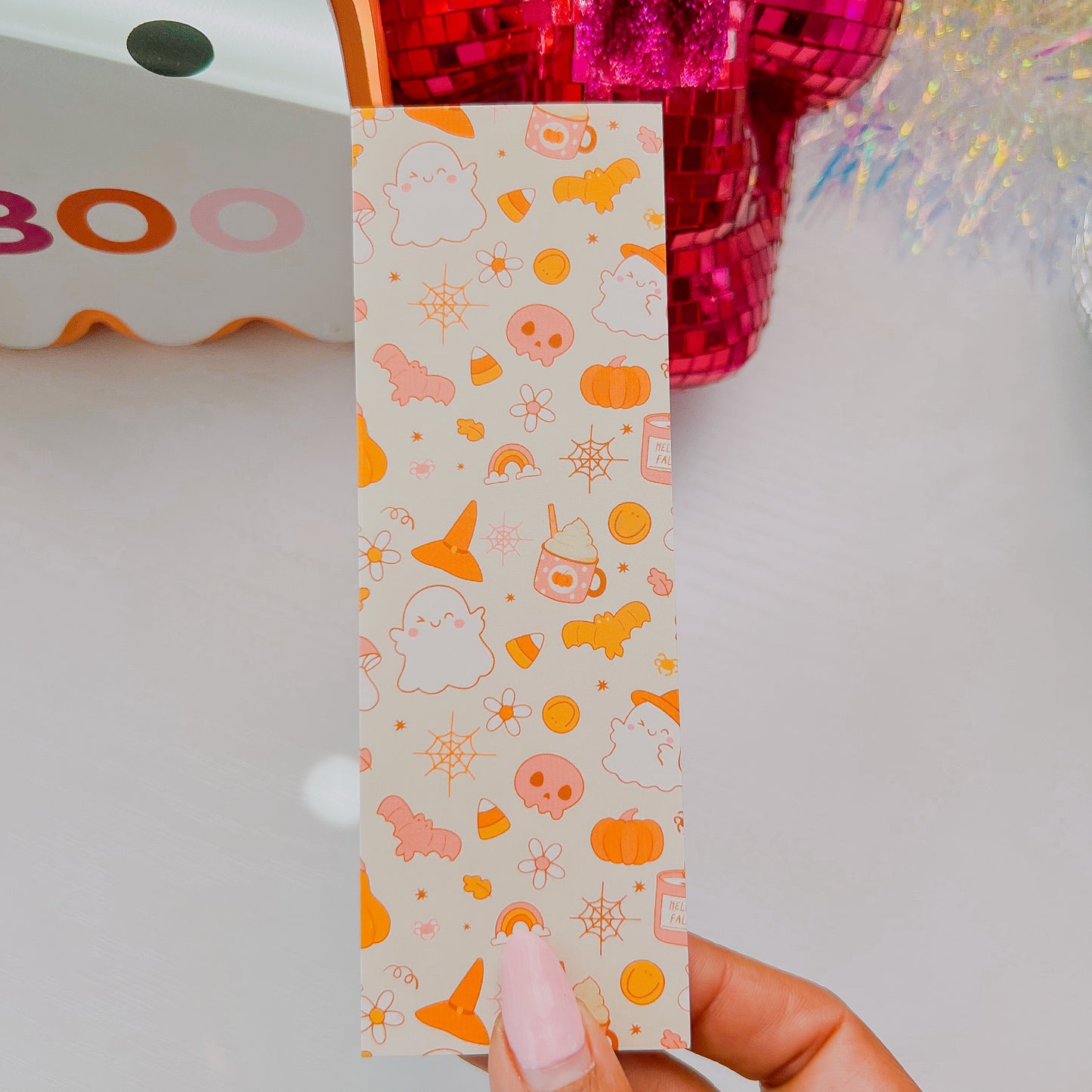 Candy Corn Halloween Cardstock Bookmark