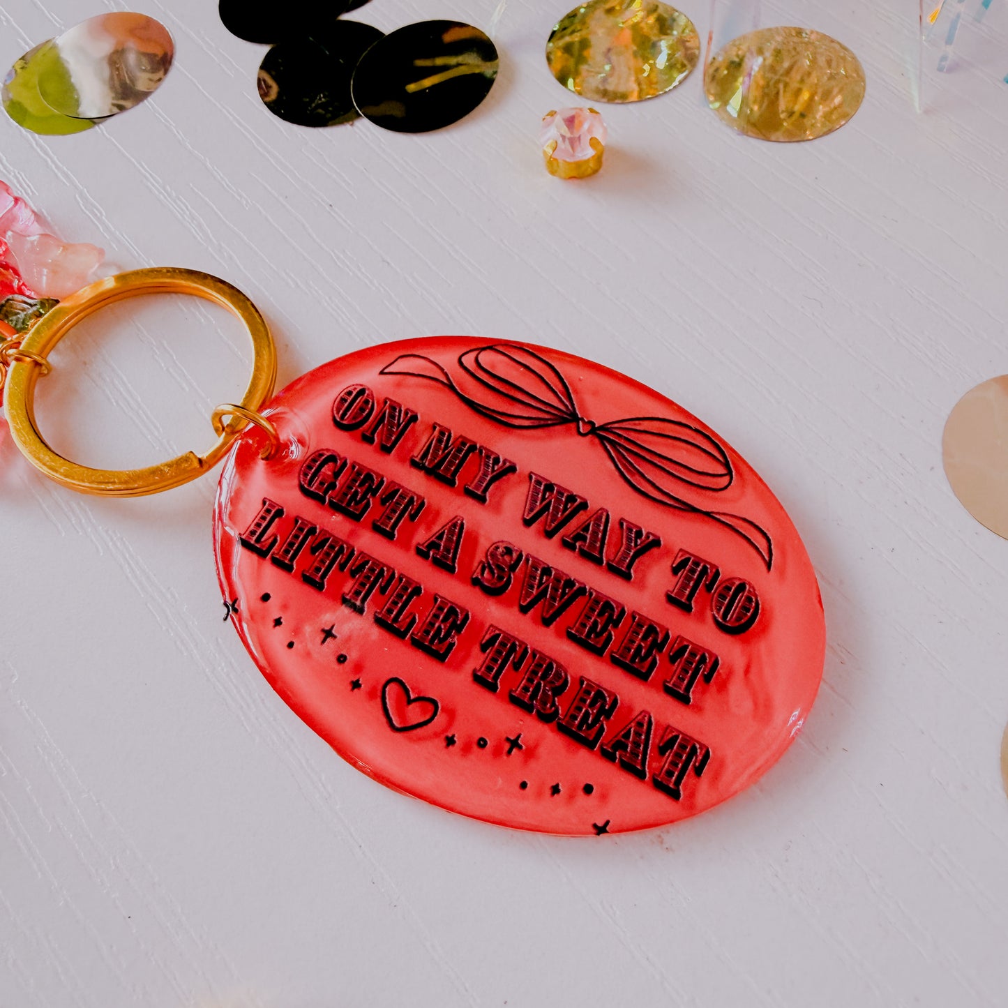 On My Way To Get a Sweet Little Treat • Jelly Keychain