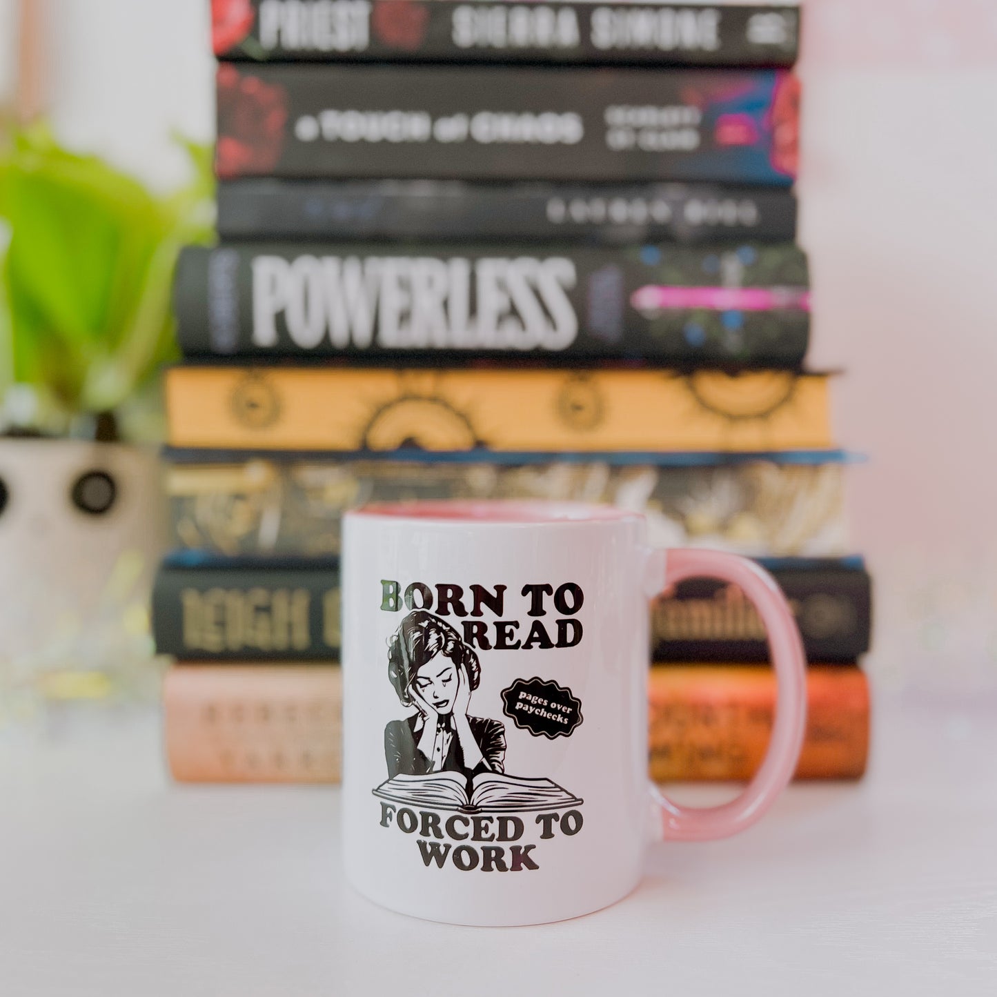 Born to Read Forced to Work - Coffee Mug