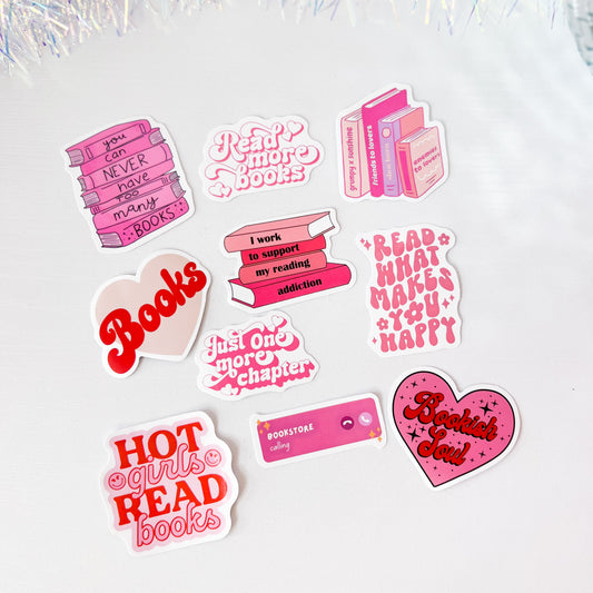 Bookish Sticker Packs (Choose Your Favorite!)