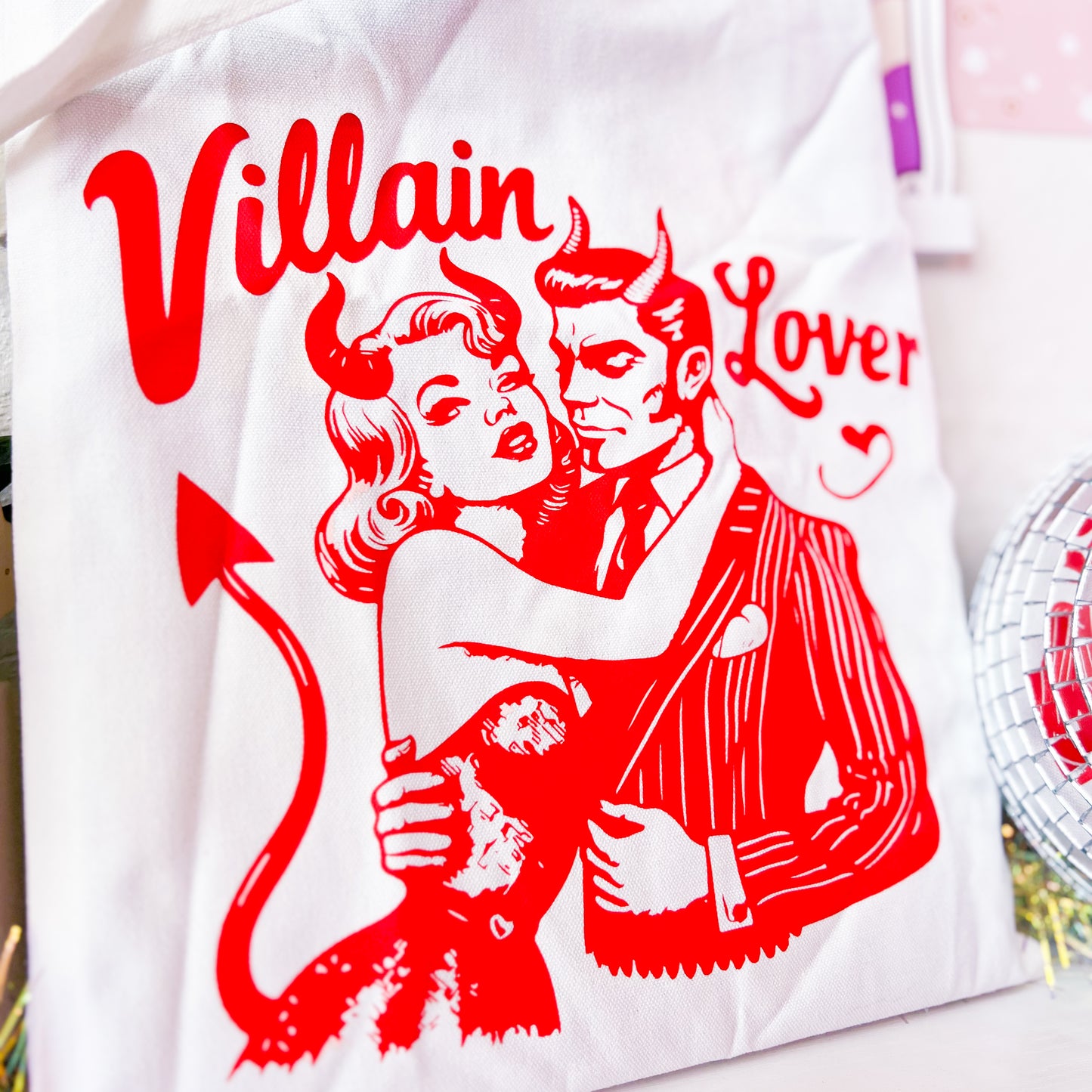 Villain Lover • Canvas Book Tote Bag