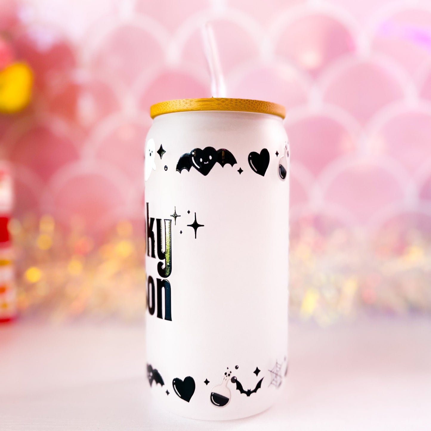 Spooky Season 16oz Frosted Glass Tumbler