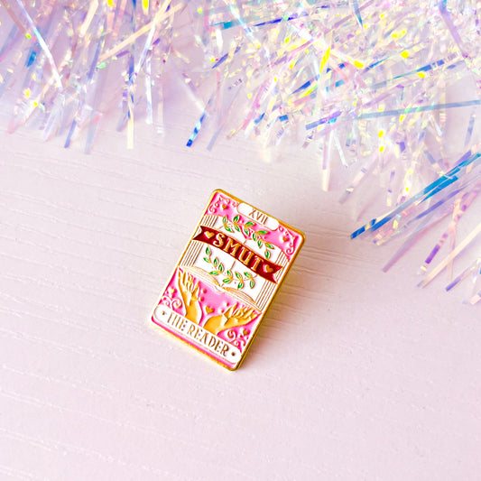 Smut The Reader Tarot Card Enamel Pin