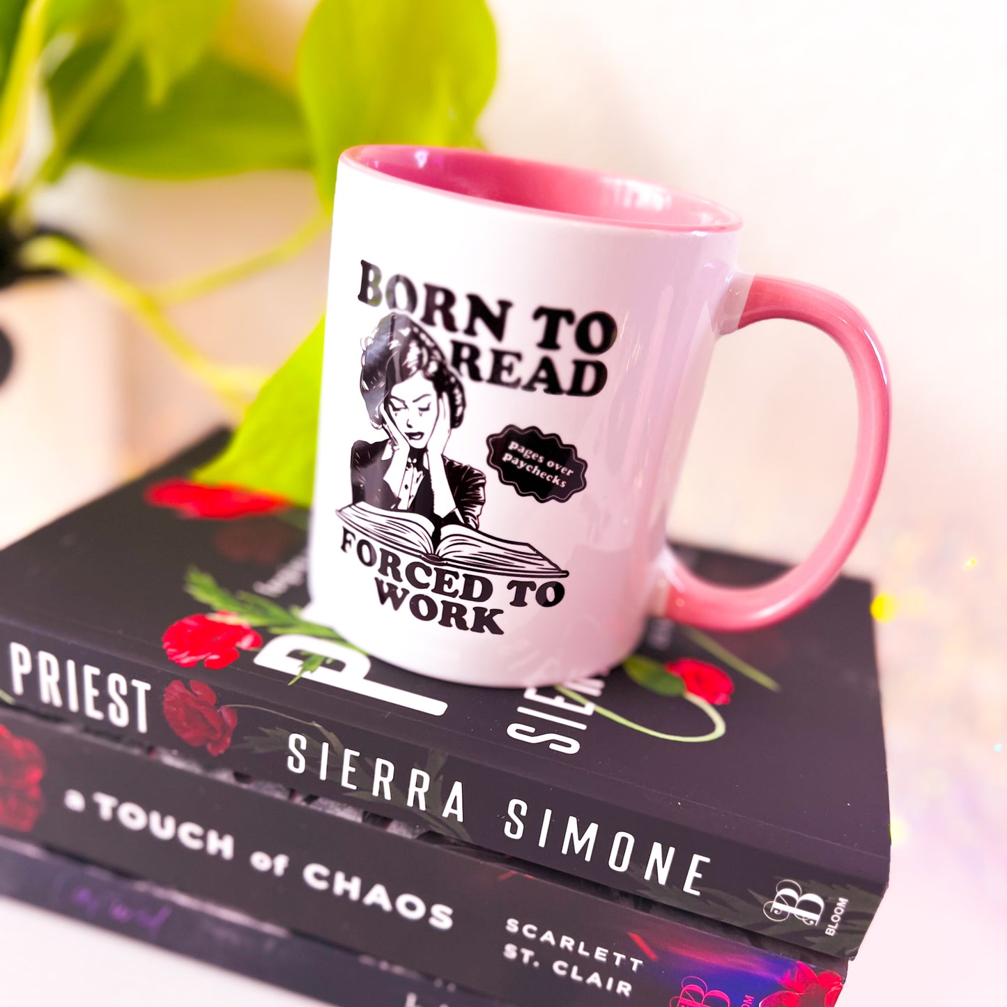 Born to Read Forced to Work - Coffee Mug