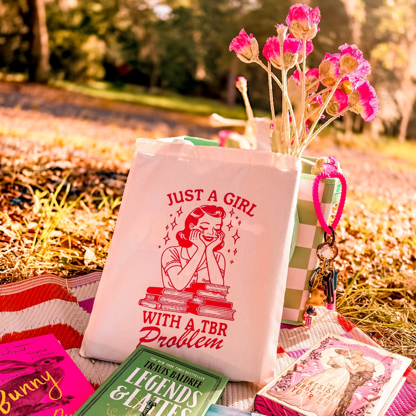 Just A Girl With a TBR Problem Tote Bag