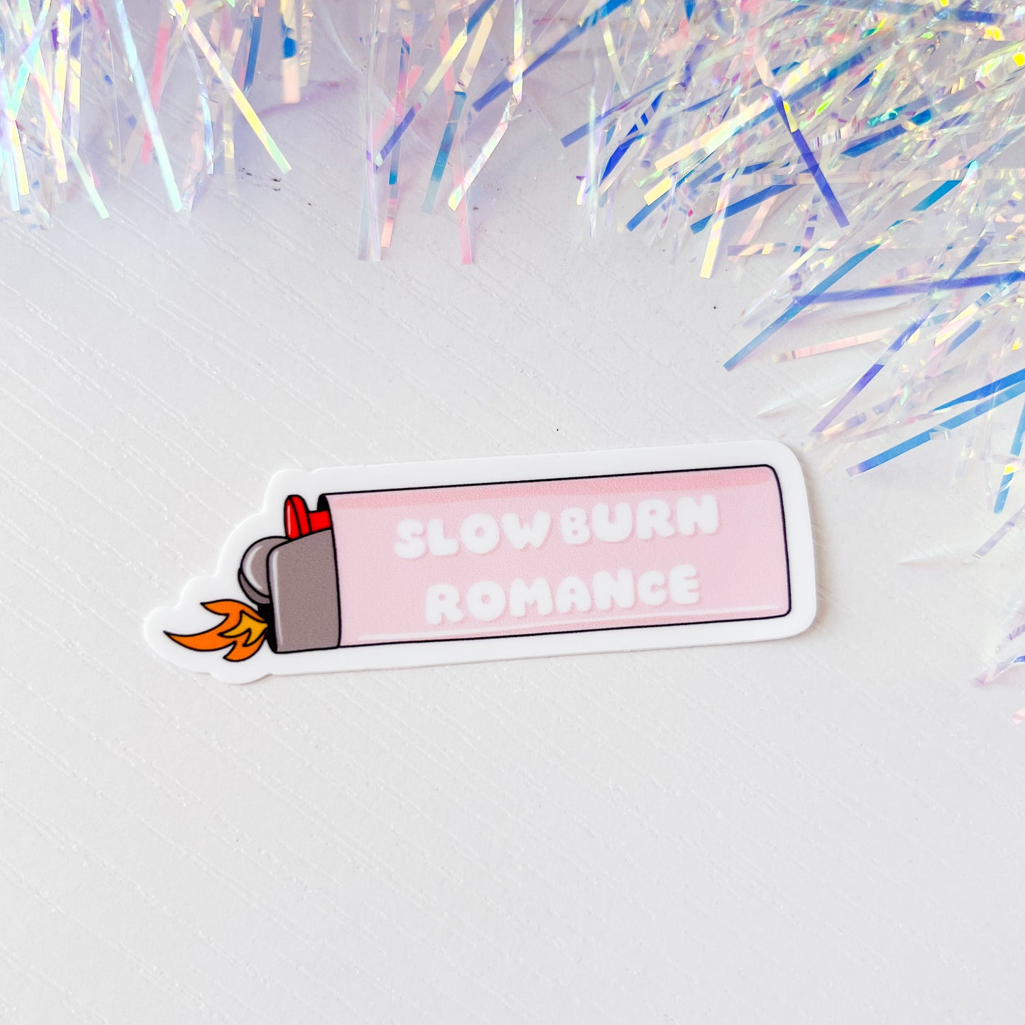 Slow Burn Romance Lighter - Vinyl Sticker 3”